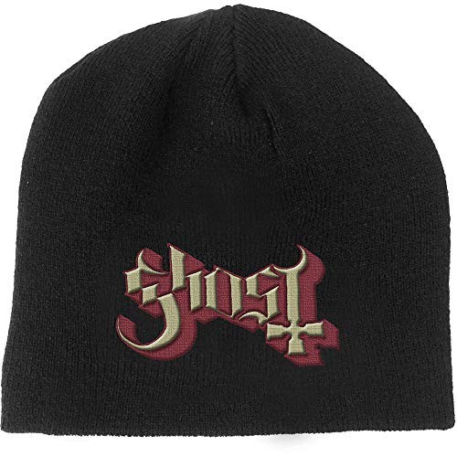 Ghost Men's Beanie Hat Official Band Logo Black Knit Cap B.C. - Picture 1 of 1