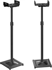 PERLESMITH Universal Speaker Stands for Surround Sound -Height Adjustable Extend