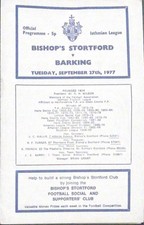Bishop&rsquo;s Stortford V Barking - 1977/78 Isthmian League - 27th September 1977