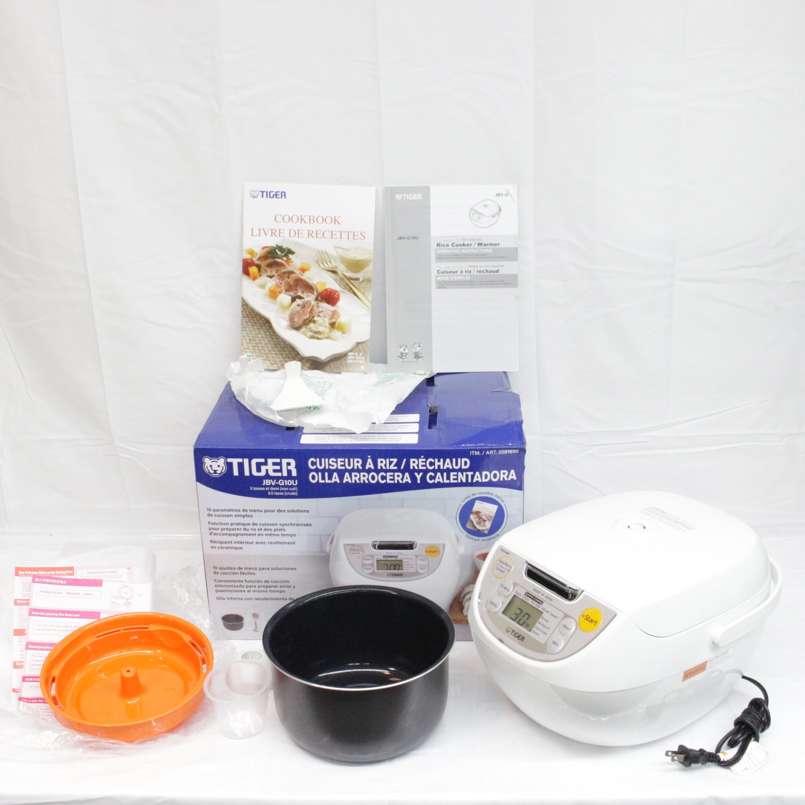 & Warmer Stainless Steel Jbv-g10u White