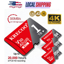 Micro SDXC Card 64GB 128GB 256GB TF Class 10 for Phones  Tablets lot