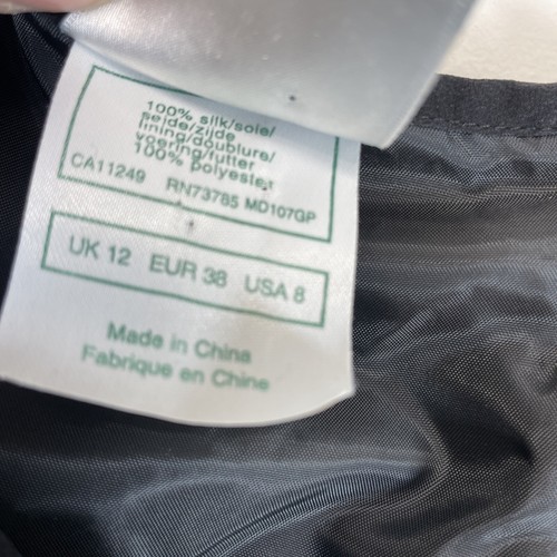 Vestido Vintage Laura Ashley Negro 100% Seda Romántico Gótico Transparente Manga Campana 12 - Imagen 7 de 11