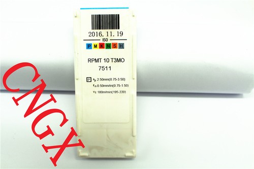 10pcs RPMT10T3MO PM7511 Carbide Inserts For Lathe Milling Cutter Tool - Picture 2 of 3