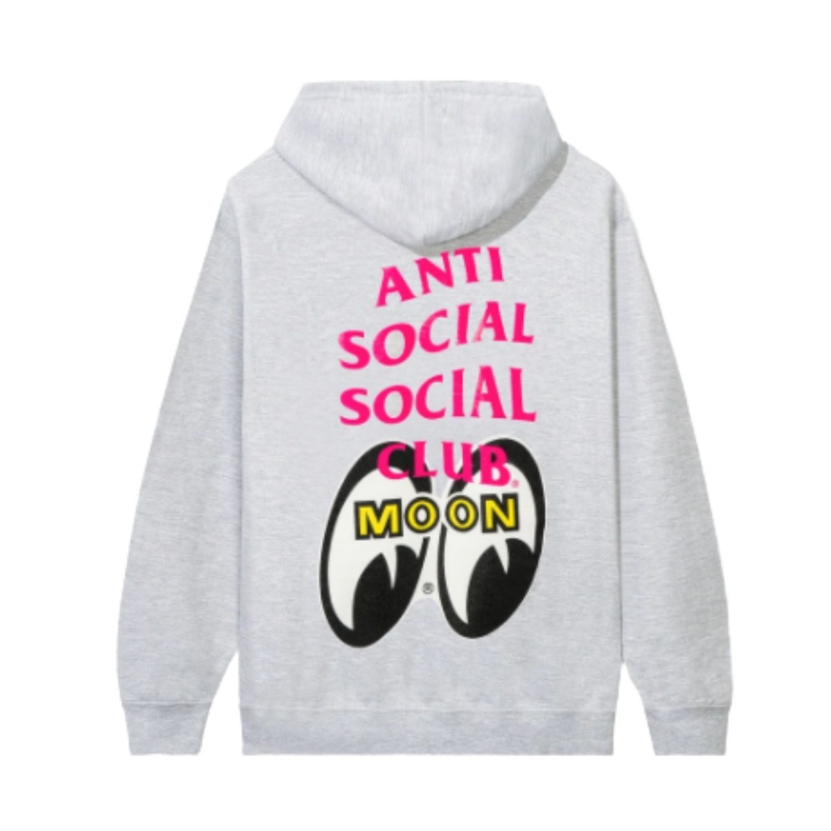 Anti Social Social Club X Mooneyes Stacked Hoodie Heather Grey | eBay