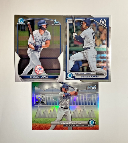 2023 Bowman Chrome Prospects Spencer Jones 1st bowman rookie card
