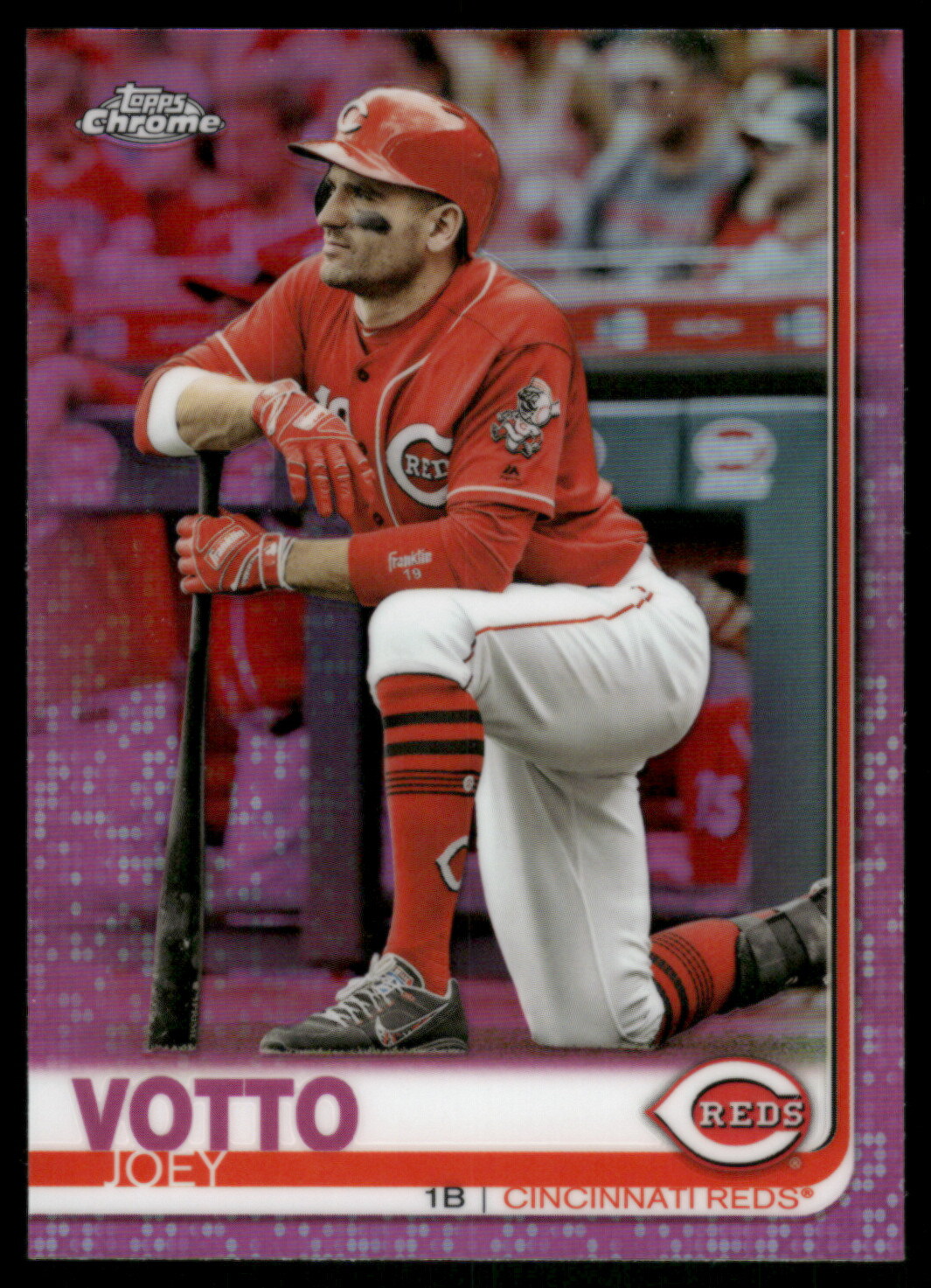 2019 Topps Chrome #31 Joey Votto Pink Refractor