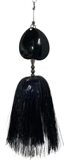 Musky Bucktail Lure 8.5" Double #8 Blades 6/0 Hook Fishing Spinner Bait (Black)