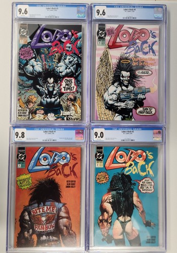 Lobo's Back #1-4 Complete Set - All CGC High Grades - New Slabs
