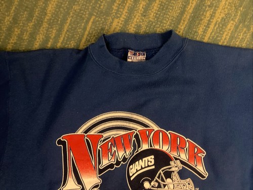 Vintage Trench Ultra New York Giants Sweatshirt * LARGE * Made USA * - Picture 3 of 8