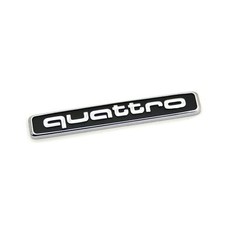 Original Audi Quattro Schriftzug hinten Exterieur Emblem Logo Heckklappe schwarz