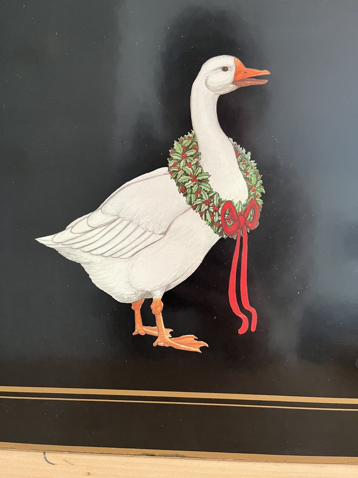 Vintage Pimpernel Christmas Goose Cork Backed Placemats Set of 4 eBay