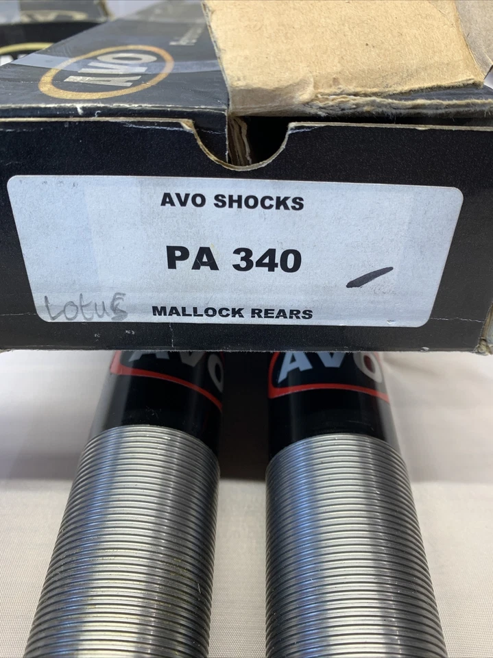 Amortiguadores traseros de rendimiento ajustable Lotus Mallock (arbusto de goma) 2 x AVO Foto 2 de 2