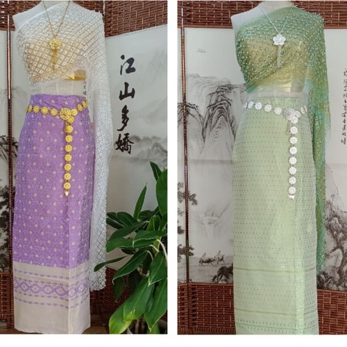 Lady Beads Lace Glitter Scarf Shawl Mesh Wrap Cape Ethnic for Beach Hoilday Chic - Picture 16 of 30