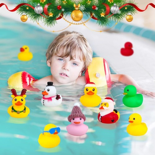 2024 Rubber Duck Christmas Advent Calendar Xmas 24 Days Countdown Bath Toys Gift - Picture 5 of 6