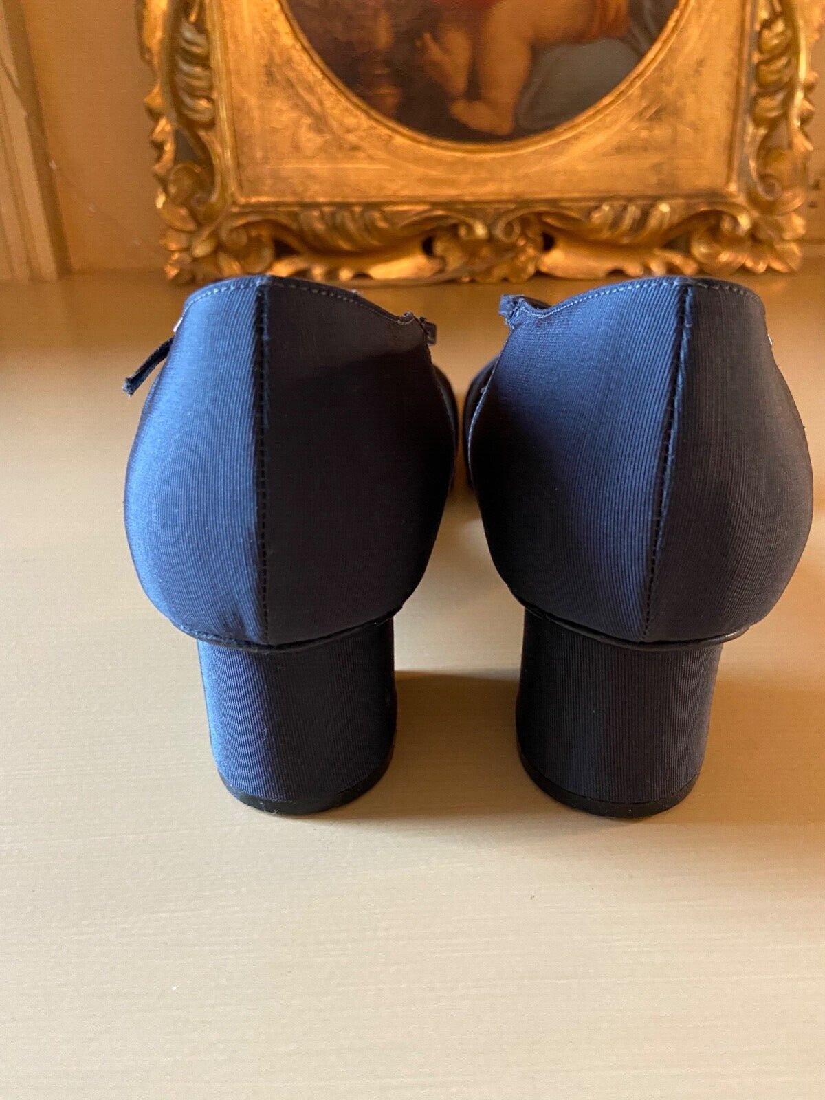 Scarpa elegante donna Yves Saint Laurent in raso nero 9 5 M