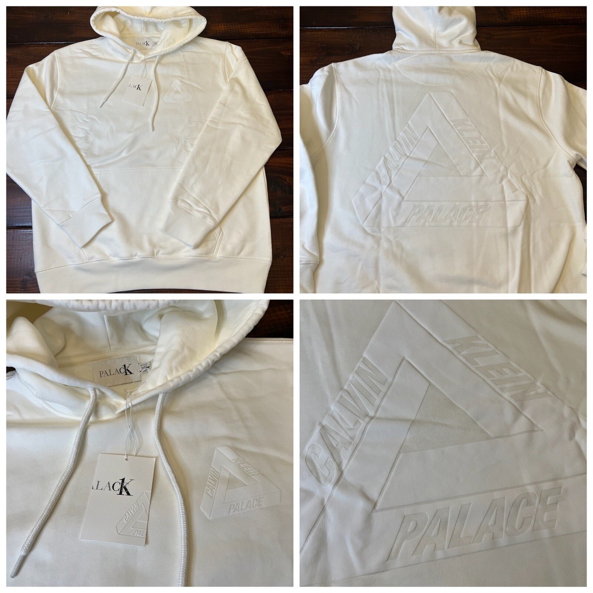 Palace x Calvin Klein Tri-Ferg Hoodie White Size XL New in Palace x Calvin Klein Tri-Ferg Hoodie White Size XL New in
