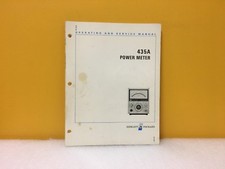 HP / Agilent 00435-90018 435A Power Meter Operating + Service Manual