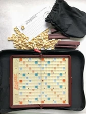 Scrabble Travel Folio Game Replacement Pieces Snap Letter Tiles As Low As 0.40ea