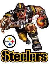 Sublimation Print Steelers Football Ready to Press Heat Transfer