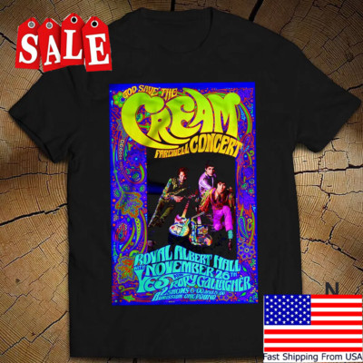 Cream Farewell Concert Jack Bruce Eric Clapton Ginger Baker T-Shirt