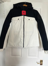 Bnwt Pajar Canada Hooded Padded Ski Jacket White Black M New With Tags