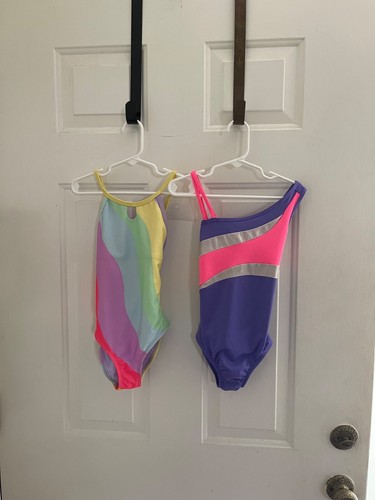 Lot of 2 girls one piece swim suits Size S 6-6X