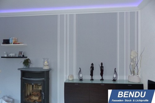 23,6m LED Lichtprofile indirekte Beleuchtung Leiste indirektes Licht Stuck BENDU - Afbeelding 4 van 12