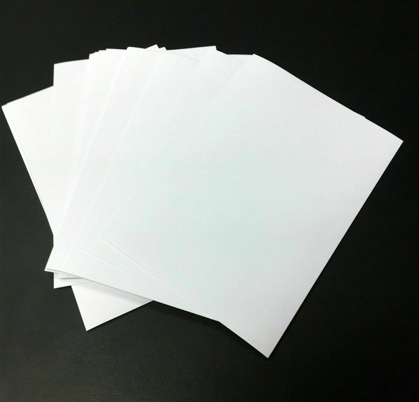 Details zu A5 White Label MATT / GLOSSY Self Adhesive / Sticky Sticker Printing Paper Sheet VERKAUF