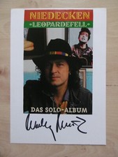 Wolfgang Niedecke "BAP" autograph signed 15x21 cm index card with magazine image 