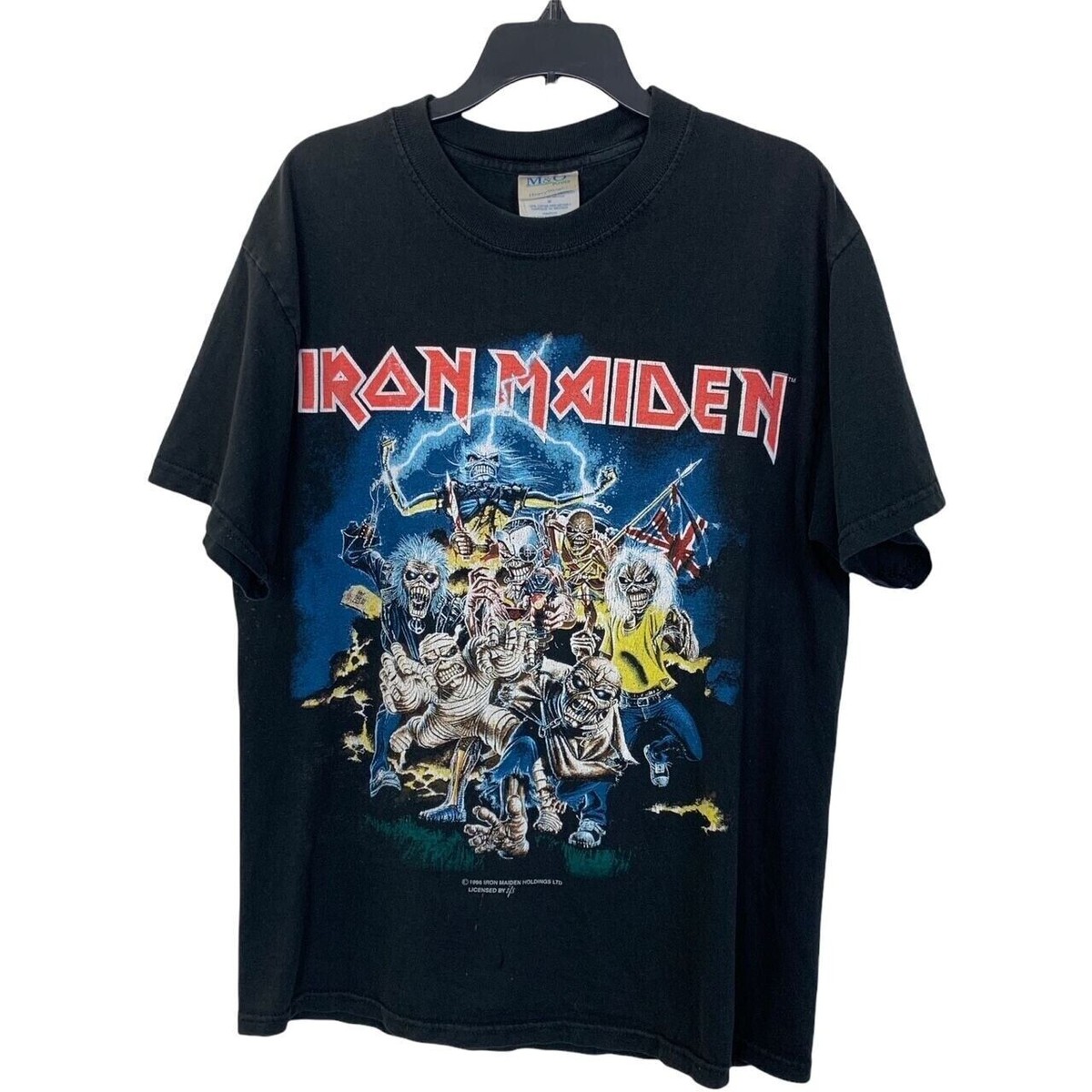 Vintage 1996 Iron Maiden T-Shirt Best of the Beast Black Medium