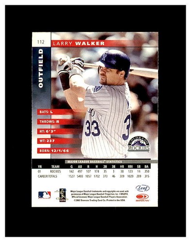 LARRY WALKER YOU PICK SEE SCANS OF EVERY CARD RC, INSERTS HIGH GRADE CARDS - Picture 17 of 463