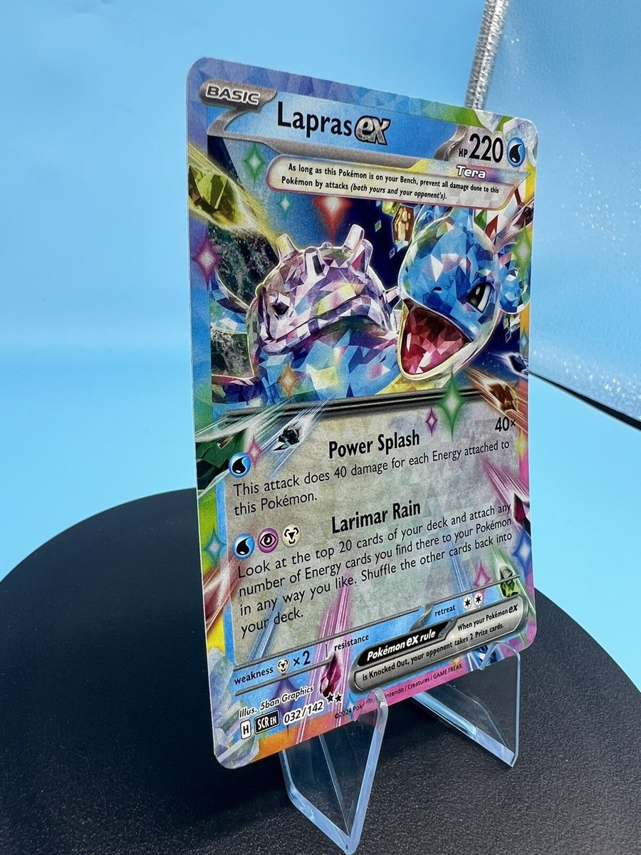 Lapras ex Tera 032/142 Double Rare Pokemon Stellar Crown NM | eBay