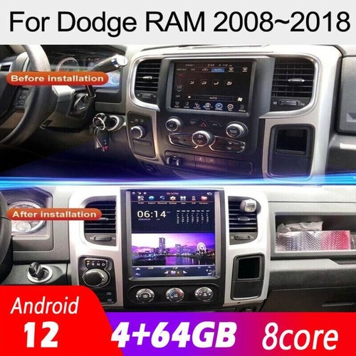 12.1" Touchscreen Radio Android Gps Navigation Carplay For Dodge Ram 2008~2018