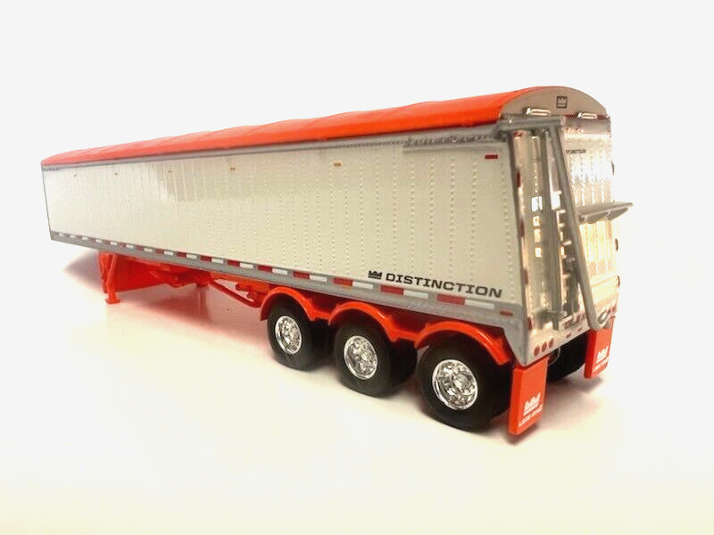 DCP/FIRST GEAR 1/64 SCALE LODE KING GRAIN TRAILER WHITE WITH