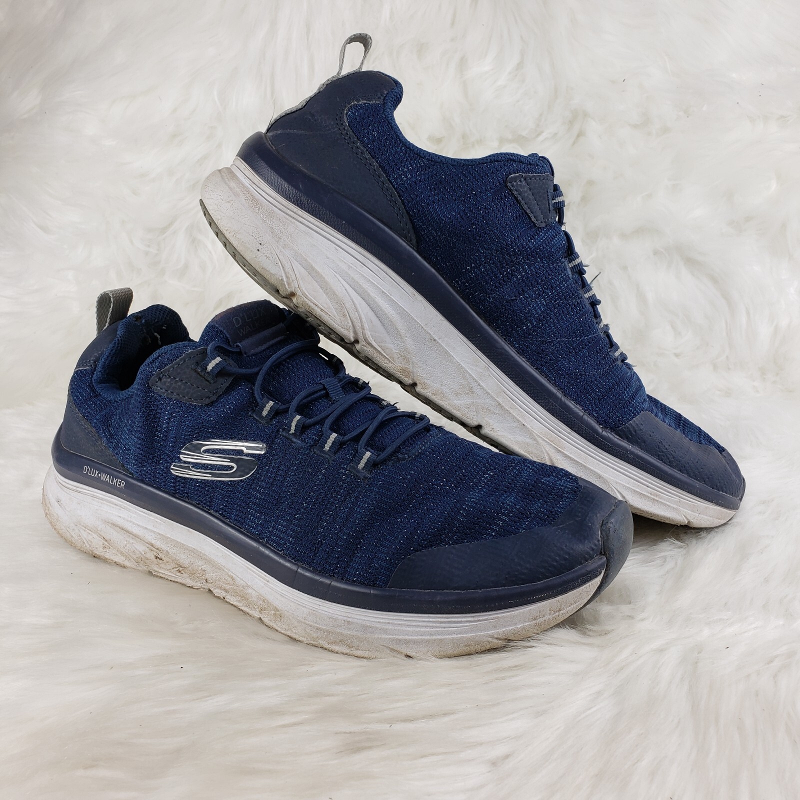 SKECHERS 232045 Blue Walking Comfort Shoes Mens Size US 13 EUR 47.5