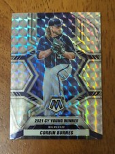 2022 Panini Mosaic Silver MOSAIC PARALLEL Corbin Burnes #283 Milwaukee Brewers