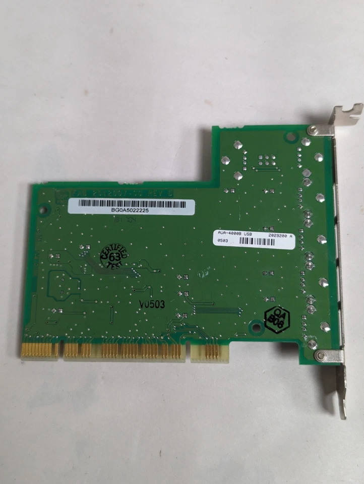 Adaptec 6 Port USB 2.0 Card , PCI, Mac *Used* AUA-5100B - Image 2 of 3