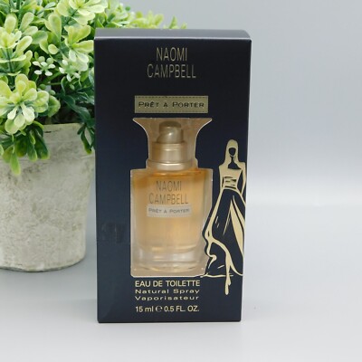 Naomi Campbell Pret A Porter Eau de Toilette Spray 0.5 oz / 15 ml New in Box