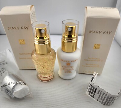 MARY KAY Timewise DAY (with Sunscreen SPF 15) and NIGHT Solutions SET & 1 pump