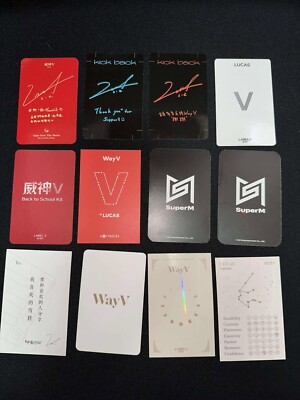 LOT) NCT WAYV LUCAS OFFICIAL OWHAT POB PHOTOCARD 12pcs | eBay