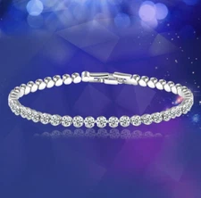 Cubic Zirconi Tennis Bracelet Crystal Jewelry 71-4