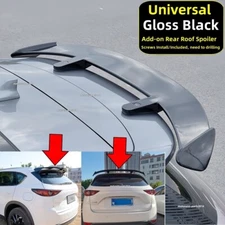 GLOSS BLACK UNIVERSAL FOR MAZDA CX-5 2017-2025 REAR WINDOW ROOF SPOILER TOP WING
