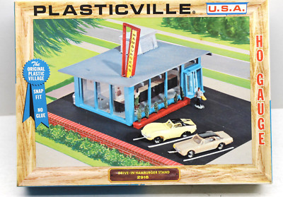 Vintage Bachmann Bros Plasticville USA Drive-In Hamburger Stand