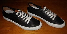 FRYE Gia black leather sneakers Women's size 9 M Excellent condition