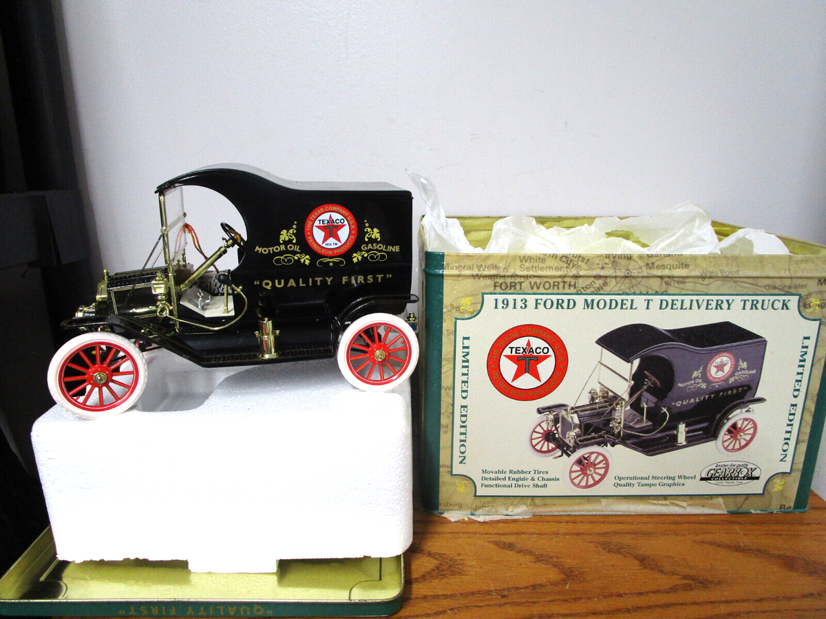 ミニカー FORD MODEL T DELIVERY TRUCK 1913 Ford Model T Delivery Truck TEXACO by GEARBOX 1:16