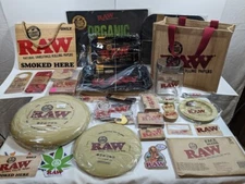 Raw Rolling Papers Full Swag Bag 27 Gifts Different Branded Rawthentic Items