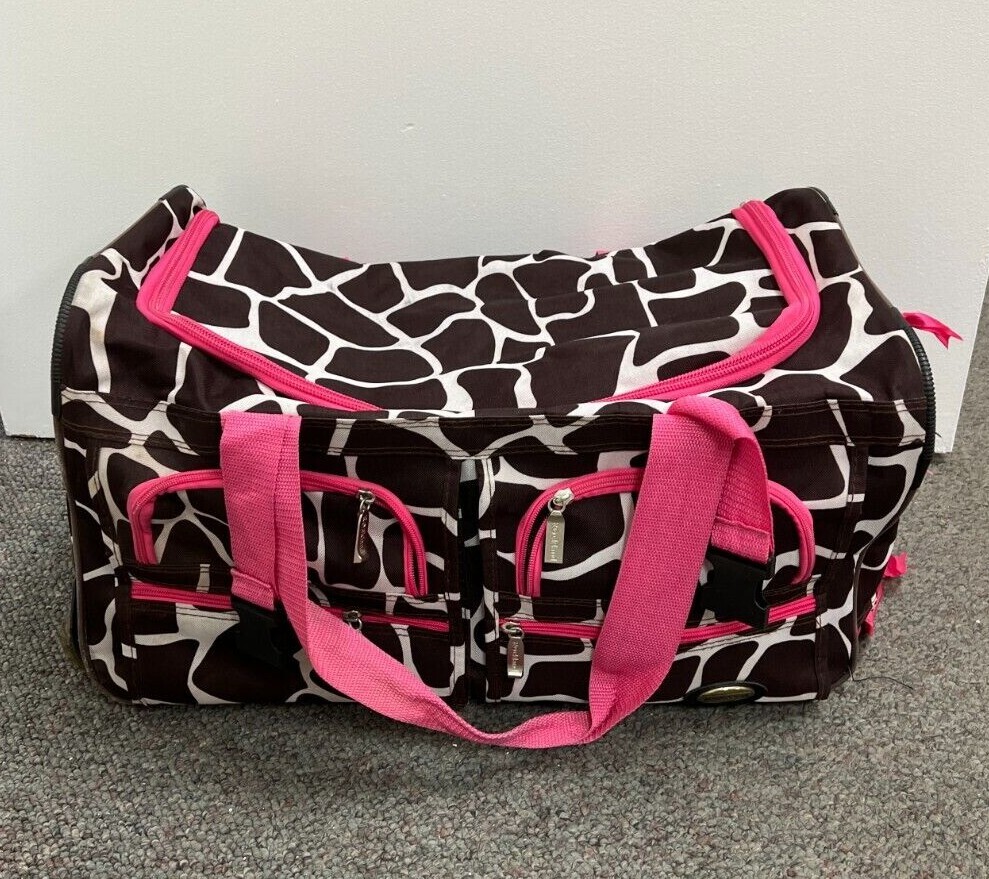 Rockland Rolling Upright 47.58 L Duffle Bags - Giraffe/Pink 