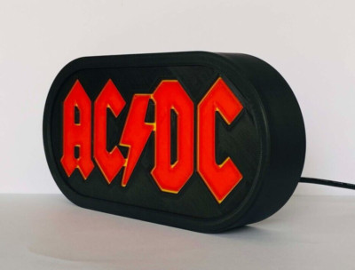 ACDC - USB Lightbox ~ Schild ~ Lampe