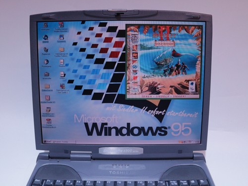 Portátil para juegos retro "Die Siedler 2" Win 95 Toshiba Satellite Pro SP 4300 Windows - Imagen 3 de 24