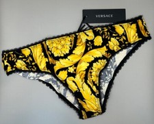 Versace Barocco Brief Cotton Panties Underwear Women  s Size 1 US 32 Authentic
